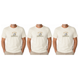 3x Adult Koala Melbourne Australia T-Shirt Pack - Cream (100% Cotton Souvenir Gift Tee Top)