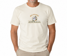Adult Koala Melbourne Australia T-Shirt - Cream (100% Cotton Souvenir Gift Tee Top)