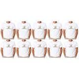 10x Adult Koala Melbourne Australia T-Shirt Bulk Pack - White (100% Cotton Souvenir Gift Tee Top)