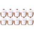 10x Adult Kangaroo Melbourne Australia T-Shirt Bulk Pack - White (100% Cotton Souvenir Gift Tee Top)