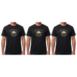 3x Adult Kangaroo Down Under Australia T-Shirt Pack - Black (100% Cotton Souvenir Gift Tee Top)