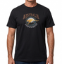 Adult Kangaroo Down Under Australia T-Shirt - Black (100% Cotton Souvenir Gift Tee Top)