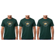 3x Adult Kangaroo Down Under Australia T-Shirt Pack - Bottle Green (100% Cotton Souvenir Gift Tee Top)