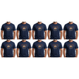 10x Adult Kangaroo Down Under Australia T-Shirt Bulk Pack - Navy Blue (100% Cotton Souvenir Gift Tee Top)