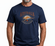 Adult Kangaroo Down Under Australia T-Shirt - Navy Blue (100% Cotton Souvenir Gift Tee Top)