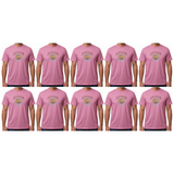 10x Adult Kangaroo Down Under Australia T-Shirt Bulk Pack - Pink (100% Cotton Souvenir Gift Tee Top)