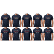 10x Adult Australian Wilderness Souvenir T Shirt Bulk Pack - Navy Blue (100% Cotton Tee Top)