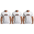 3x Adult Australian Wilderness Souvenir T Shirt Pack - White (100% Cotton Tee Top)