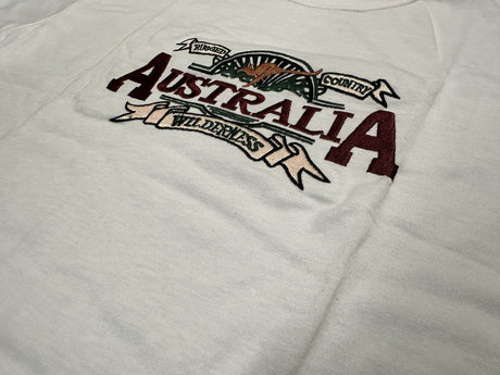 10x Adult Australian Wilderness Souvenir T Shirt Bulk Pack - White (100% Cotton Tee Top)
