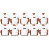 10x Adult Melbourne Victoria Australia T-Shirt Bulk Pack - White (100% Cotton Souvenir Gift Tee Top)