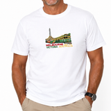 Adult Melbourne Victoria Australia T-Shirt - White (100% Cotton Souvenir Gift Tee Top)