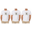 3x Adult Koala Land Australia Map T-Shirt Pack - White (100% Cotton Souvenir Gift Tee Top)