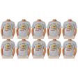 10x Adult Australia Kangaroo/Koala "Dream Land" T-Shirt Bulk Pack - Grey (100% Cotton Souvenir Tee Top)