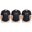 3x Adult Australia Kangaroo/Koala "Dream Land" T-Shirt Pack - Navy (100% Cotton Souvenir Tee Top)