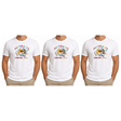3x Adult Australia Kangaroo/Koala "Dream Land" T-Shirt Pack - White (100% Cotton Souvenir Tee Top)