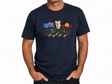 Adult Kangaroo, Koala & Australia Flags T-Shirt - Navy Blue (100% Cotton Souvenir Gift Tee Top)