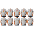 10x Adult Kangaroo Emu Australia Melbourne T-Shirt Bulk Pack - Grey (100% Cotton Souvenir Gift Top)