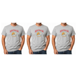 3x Adult Kangaroo Emu Australia Melbourne T-Shirt Pack - Grey (100% Cotton Souvenir Gift Top)