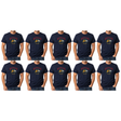 10x Adult Kangaroo Emu Australia Melbourne T-Shirt Bulk Pack - Navy Blue (100% Cotton Souvenir Gift Top)