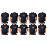 10x Adult Kangaroo Emu Australia Melbourne T-Shirt Bulk Pack - Navy Blue (100% Cotton Souvenir Gift Top)