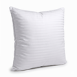 100% Cotton European Square Pillowcase - 400 Thread Count - Striped White