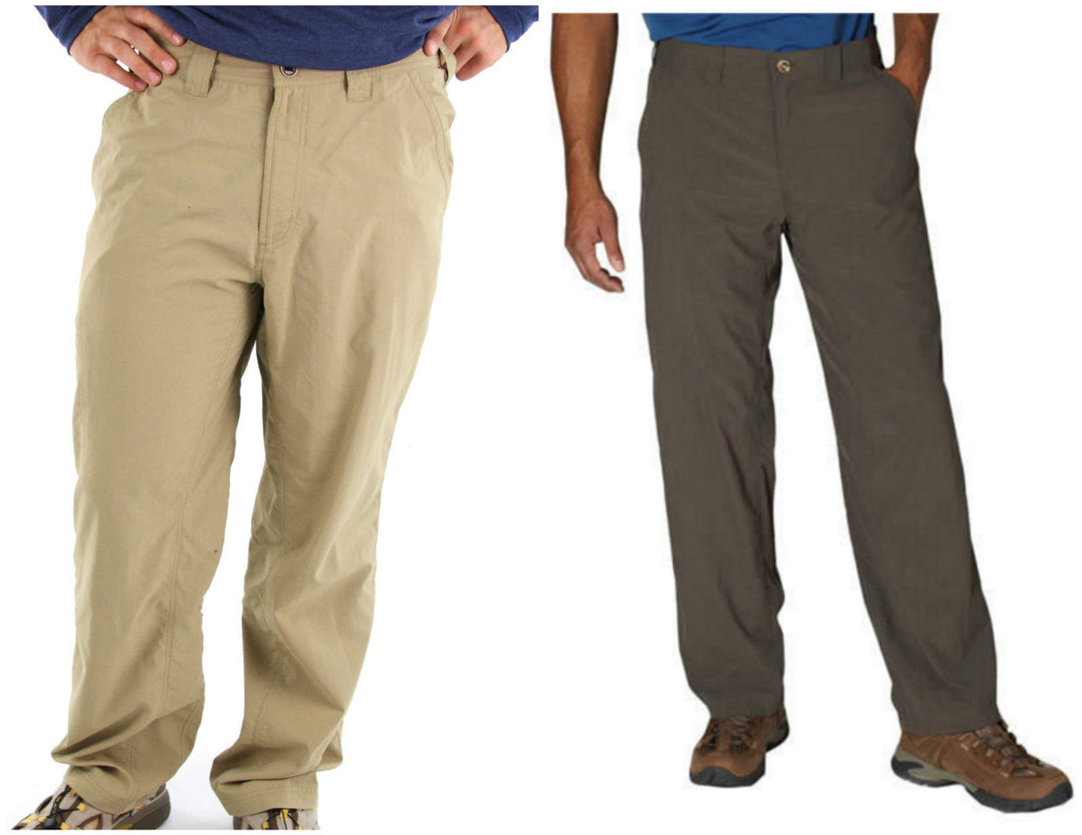 ExOfficio Mens Nomad Pants Trousers Wrinkle Water Resistant 1021-5098 - Light Khaki