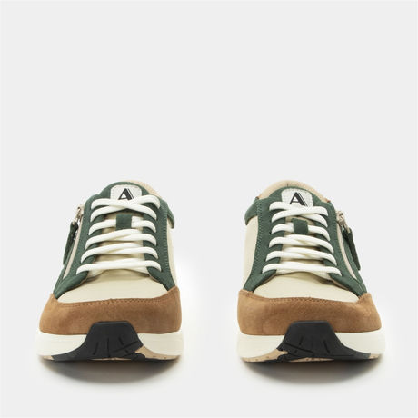 Alegria Eazeer Womens Athletic Shoes - Nomad (Vegan Leather Sneakers w/ Side Zip)