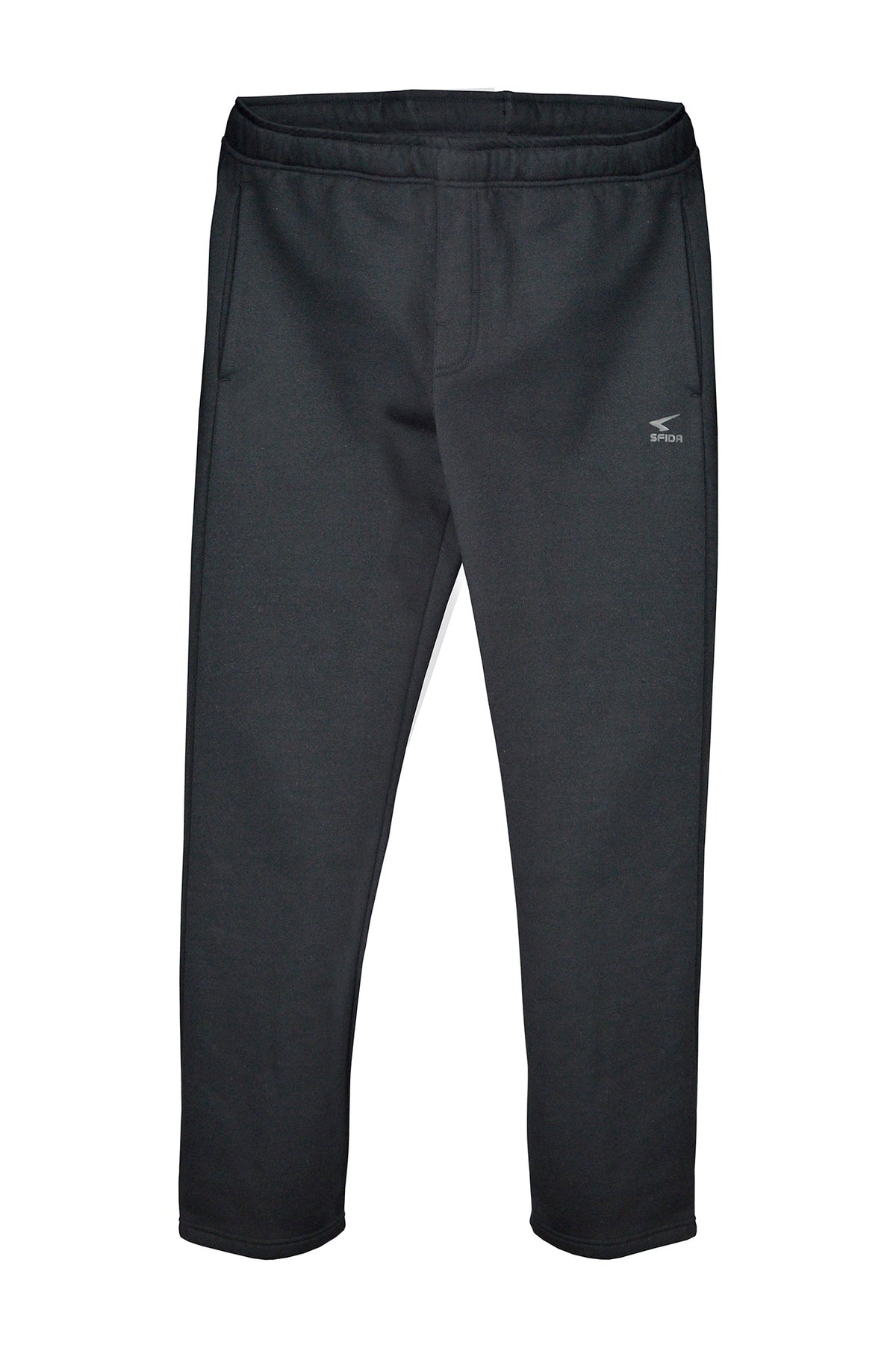 Sfida Elementary Mens Fleece Track Pants - Black (Trackies/Sweatpants)
