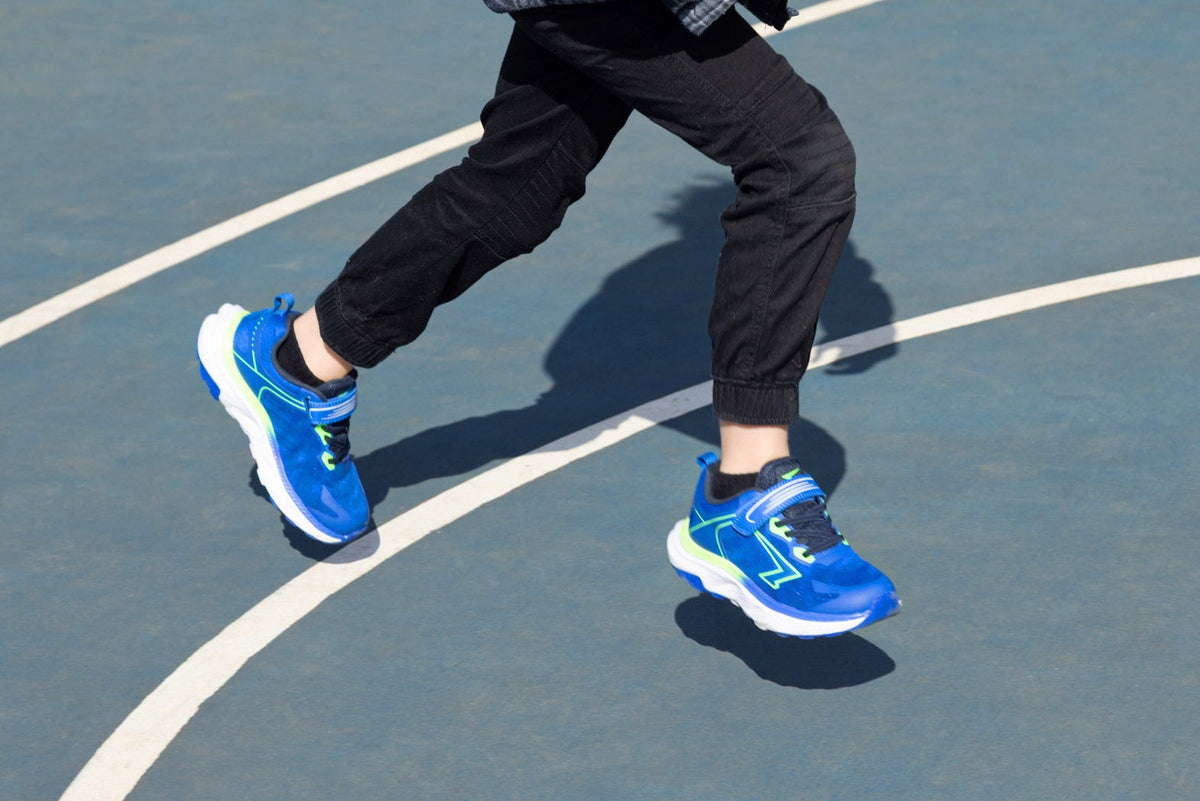 Sfida Dash Boys V Strap Runners - Royal/Lime (Kids Sneakers/Shoes)