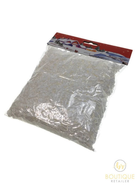 480g FAKE SNOW Christmas White Xmas Frozen Party Snowflakes BULK