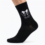 Formalaties Father of the Bride Mens Luxury Bamboo Wedding Socks - Black (Size 7-11)