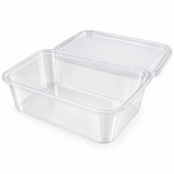 144x Reusable Food Containers with Lids 1250ml - Bulk Box (1.25 Litres)