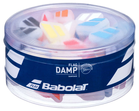 50x Babolat Tennis Racquet Flag Dampeners in Jar Bulk - Assorted Colour