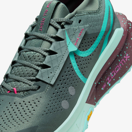 Nike Mens Zegama 2 Trail Running Shoes - Clay Green-Mint-Burgundy-Turquoise (Athletic Sneakers/Runners)
