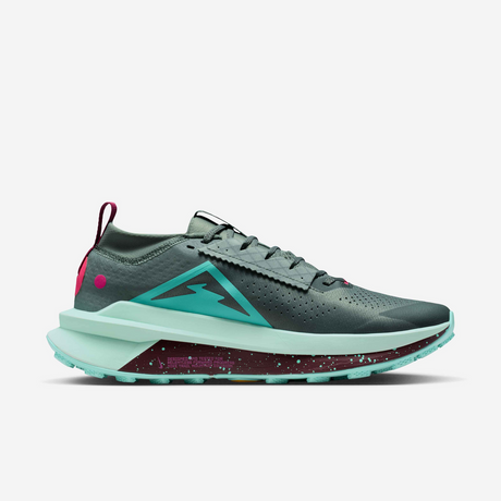 Nike Mens Zegama 2 Trail Running Shoes - Clay Green-Mint-Burgundy-Turquoise (Athletic Sneakers/Runners)
