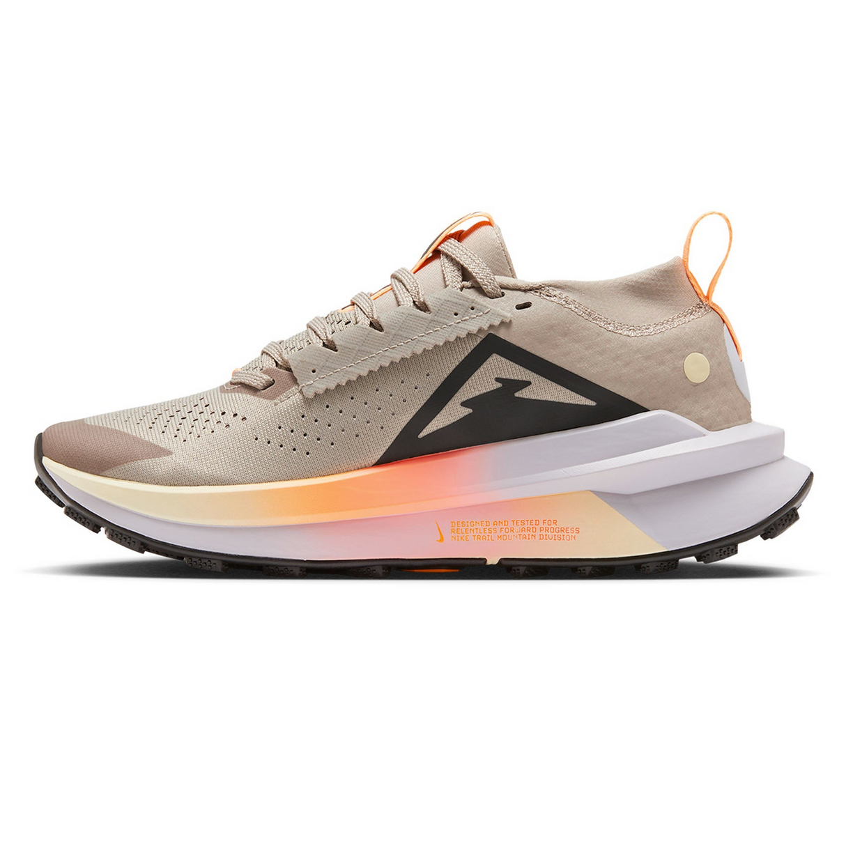 Nike Womens Zegama 2 Trail Running Shoes - Malt-Black-Ghost-Alabaster (Athletic Sneakers/Runners)