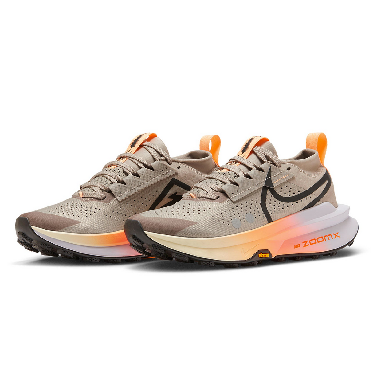 Nike Womens Zegama 2 Trail Running Shoes - Malt-Black-Ghost-Alabaster (Athletic Sneakers/Runners)