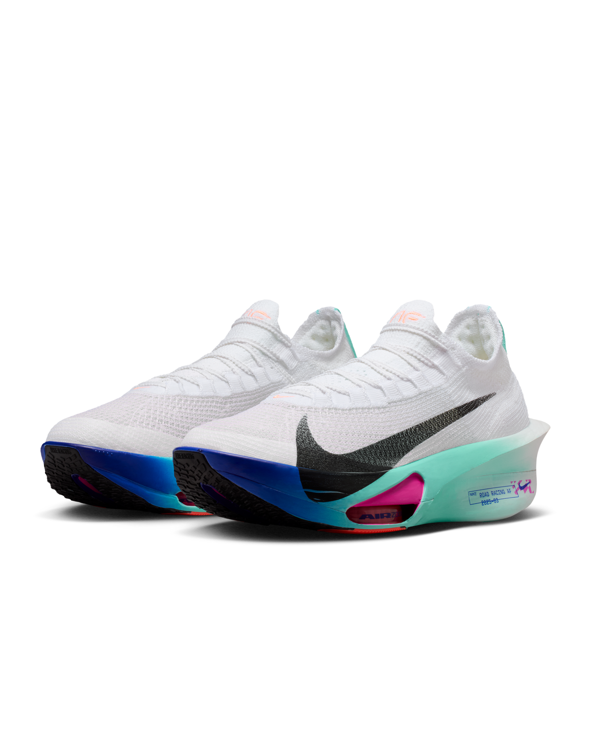 Nike Mens Alphafly 3 Road Racing Shoes - White-Turquoise-Concord-Black (Athletic Sneakers/Runners)