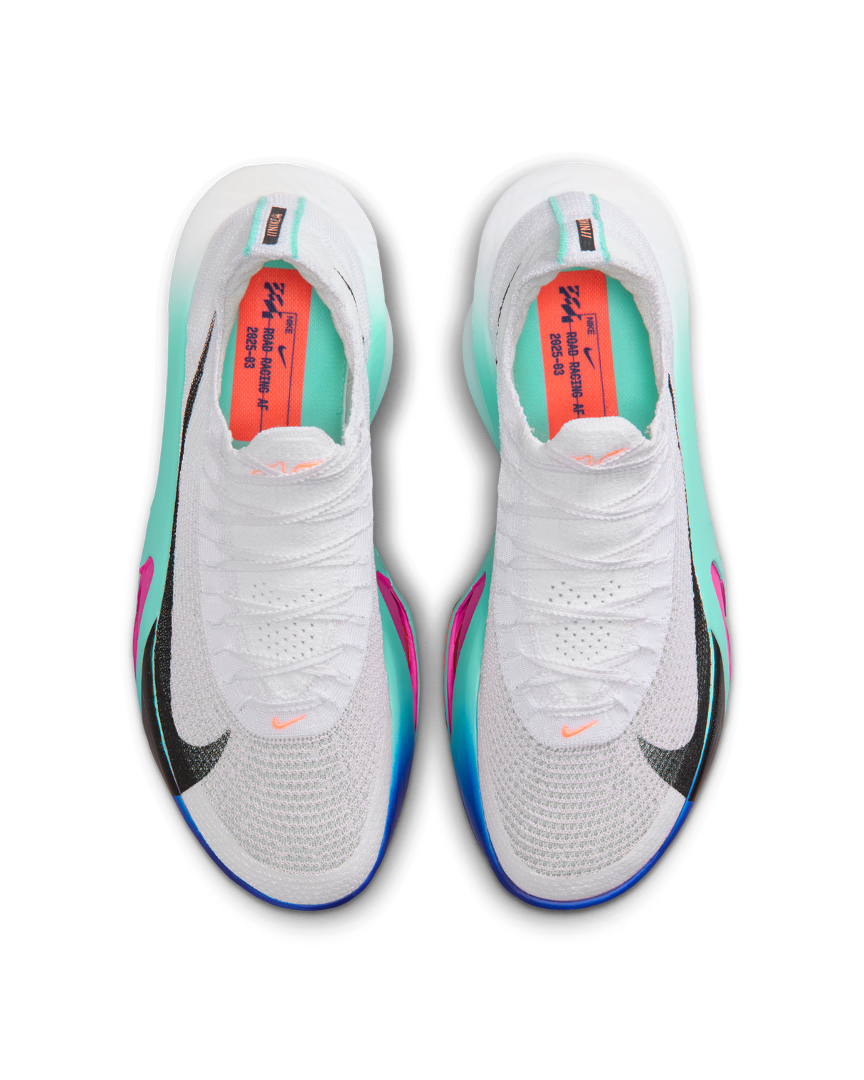 Nike Mens Alphafly 3 Road Racing Shoes - White-Turquoise-Concord-Black (Athletic Sneakers/Runners)
