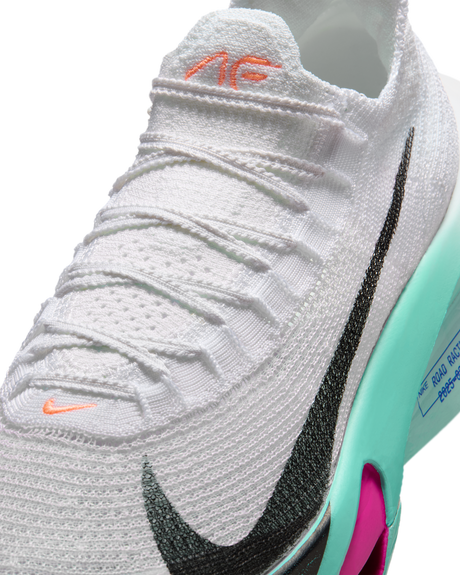 Nike Mens Alphafly 3 Road Racing Shoes - White-Turquoise-Concord-Black (Athletic Sneakers/Runners)