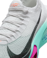 Nike Womens Alphafly 3 Road Racing Shoes - White-Turquoise-Concord (Athletic Sneakers/Runners)