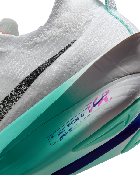 Nike Womens Alphafly 3 Road Racing Shoes - White-Turquoise-Concord (Athletic Sneakers/Runners)