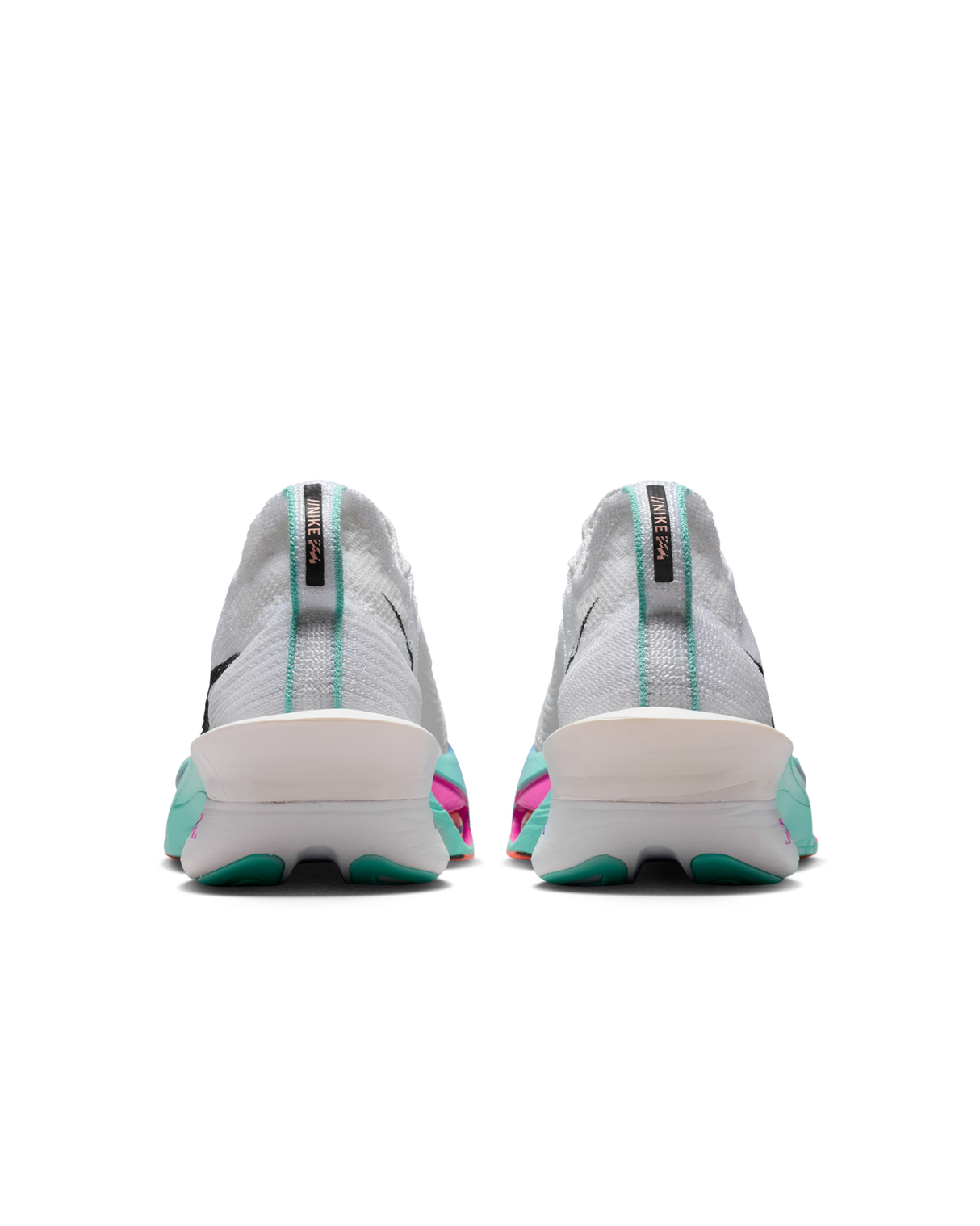 Nike Womens Alphafly 3 Road Racing Shoes - White-Turquoise-Concord (Athletic Sneakers/Runners)