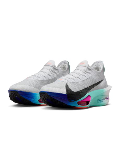 Nike Womens Alphafly 3 Road Racing Shoes - White-Turquoise-Concord (Athletic Sneakers/Runners)