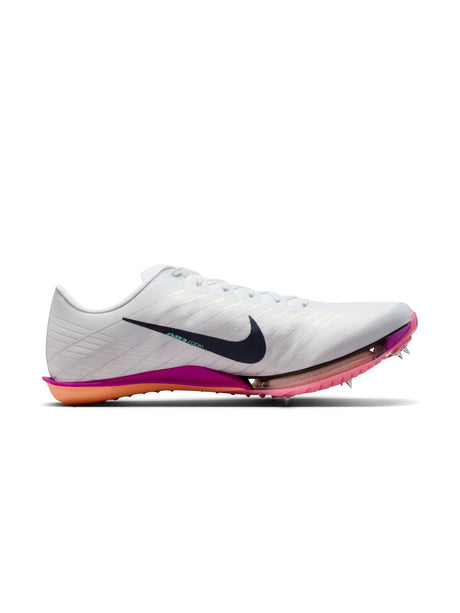 Nike Air Zoom Maxfly 2 Mens Track & Field Sprinting Spikes - White/Obsidian
