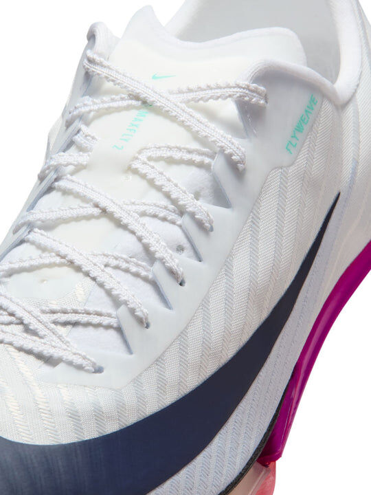 Nike Air Zoom Maxfly 2 Mens Track & Field Sprinting Spikes - White/Obsidian
