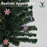 1.8m Artificial Christmas Tree w/ Fibre Optics & Multicolour LED Lights Xmas