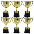6x Gold Trophy Cup Bulk Pack - School Sports Day Winners/Events Award