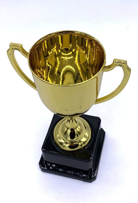 6x Gold Trophy Cup Bulk Pack - School Sports Day Winners/Events Award