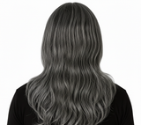 Mens Gothic Vampire Wig - Long Straight Scary Halloween Costume